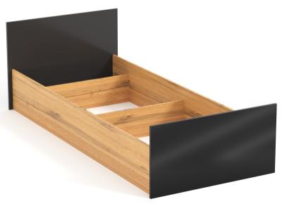 Ліжко 1 спальне 0,9 м "Афіна" (ш.900 / в.650 / г.2052)